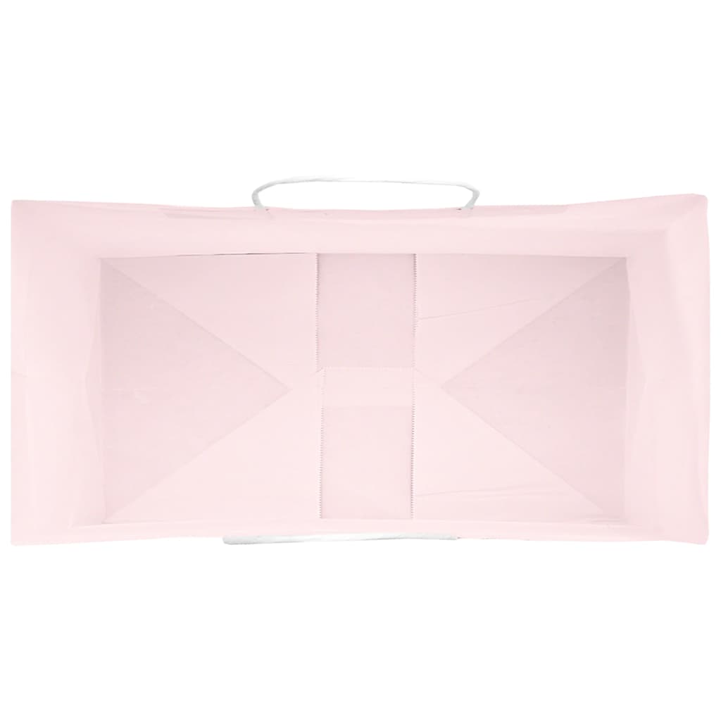 Paper Bags 250 pcs with Handles Pink 32x17x44 cm
