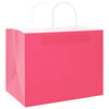 Paper Bags 250 pcs with Handles Pink 32x22x24 cm