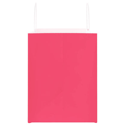 Paper Bags 250 pcs with Handles Pink 32x22x28 cm