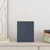 Paper Bags 250 pcs with Handles Blue 18x8x22 cm