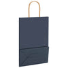 Paper Bags 250 pcs with Handles Blue 21x11x31 cm