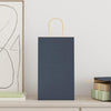Paper Bags 250 pcs with Handles Blue 21x11x36 cm