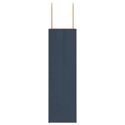 Paper Bags 250 pcs with Handles Blue 21x11x36 cm