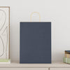 Paper Bags 250 pcs with Handles Blue 32x12x42 cm