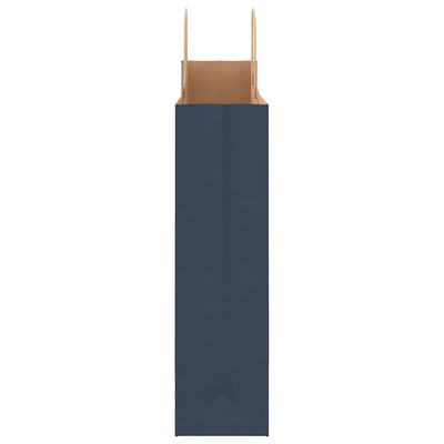 Paper Bags 250 pcs with Handles Blue 32x12x42 cm