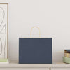 Paper Bags 250 pcs with Handles Blue 32x17x25 cm