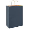 Paper Bags 250 pcs with Handles Blue 32x17x44 cm