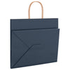 Paper Bags 250 pcs with Handles Blue 32x22x28 cm