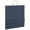 Paper Bags 250 pcs with Handles Blue 45x17x48 cm