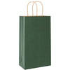 Paper Bags 50 pcs with Handles Green 21x11x36 cm