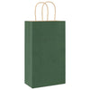 Paper Bags 50 pcs with Handles Green 21x11x36 cm