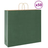 Paper Bags 50 pcs with Handles Green 54x15x49 cm
