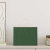 Paper Bags 250 pcs with Handles Green 32x17x25 cm