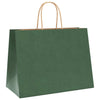 Paper Bags 250 pcs with Handles Green 32x17x25 cm