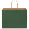 Paper Bags 250 pcs with Handles Green 32x17x25 cm