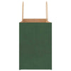 Paper Bags 250 pcs with Handles Green 32x17x25 cm
