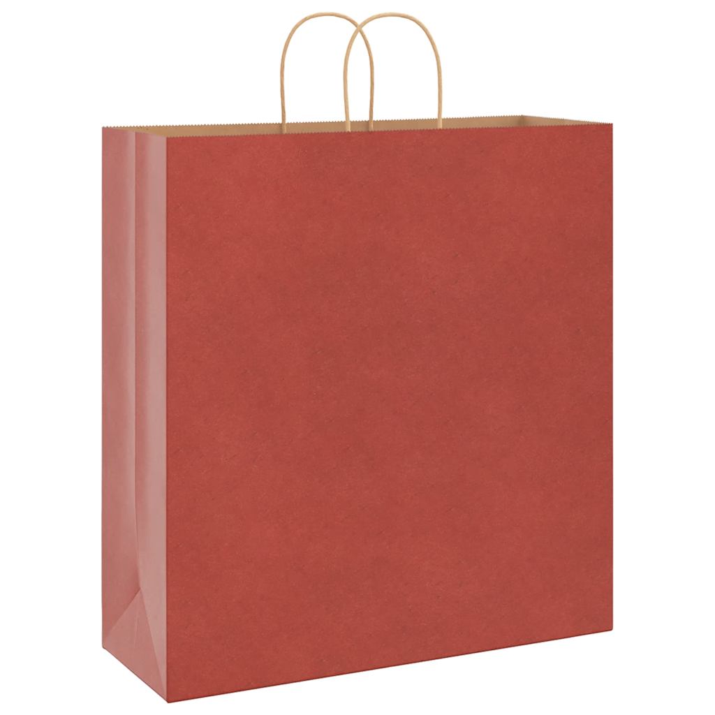 Paper Bags 250 pcs with Handles Red 45x17x48 cm