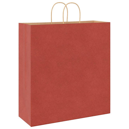Paper Bags 250 pcs with Handles Red 45x17x48 cm