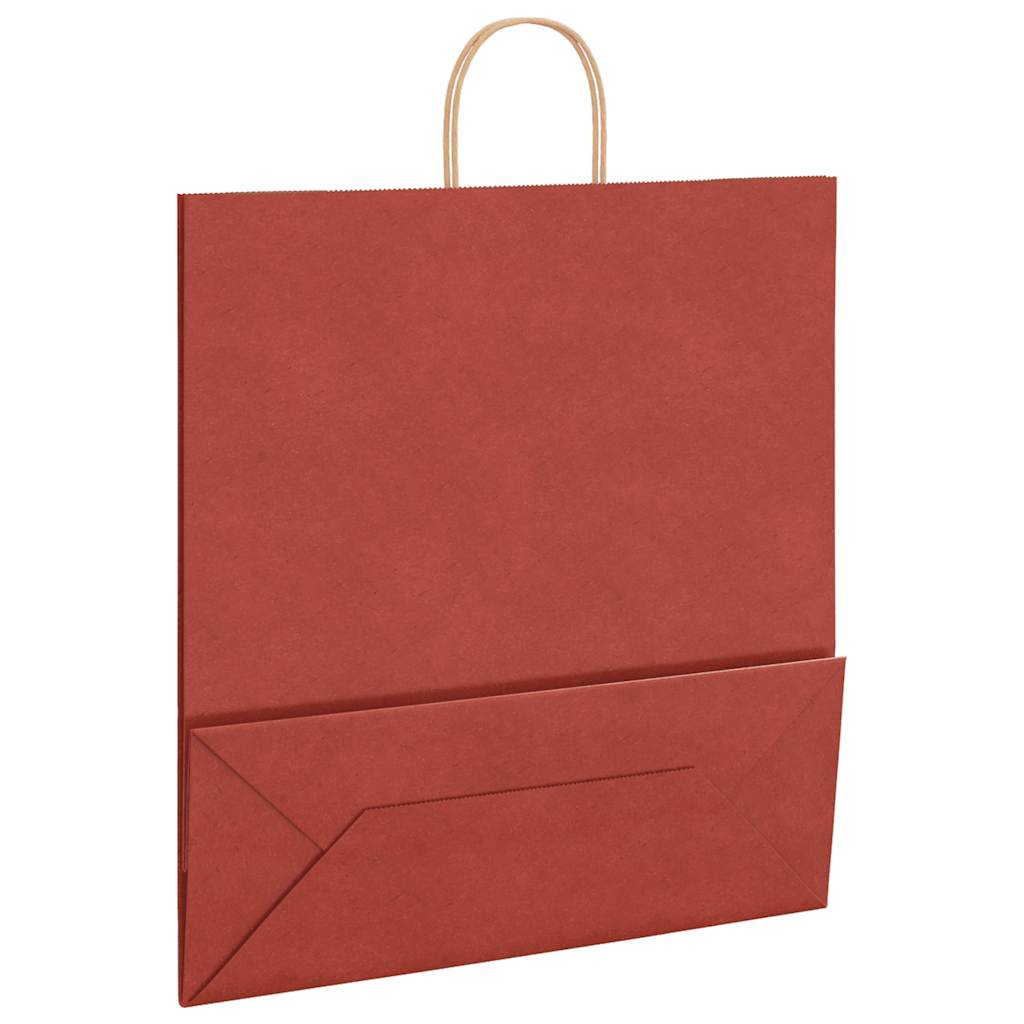 Paper Bags 250 pcs with Handles Red 45x17x48 cm