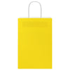 Paper Bags 250 pcs with Handles Yellow 21x11x31 cm