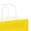 Paper Bags 250 pcs with Handles Yellow 21x11x31 cm
