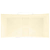 Paper Bags 250 pcs with Handles Yellow 32x17x44 cm