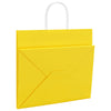 Paper Bags 250 pcs with Handles Yellow 32x22x28 cm