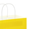 Paper Bags 250 pcs with Handles Yellow 32x22x28 cm