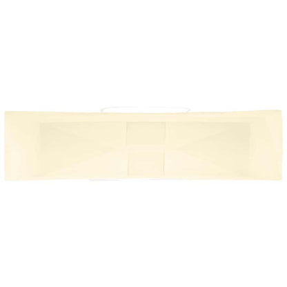 Paper Bags 250 pcs with Handles Yellow 54x15x49 cm