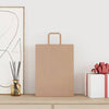 Paper Bags 50 pcs with Handles Brown 26x12x35 cm