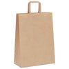 Paper Bags 50 pcs with Handles Brown 26x12x35 cm