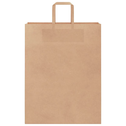 Paper Bags 50 pcs with Handles Brown 32x12x42 cm