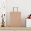 Paper Bags 250 pcs with Handles Brown 21x11x28 cm