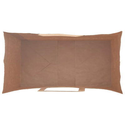 Paper Bags 250 pcs with Handles Brown 21x11x31 cm