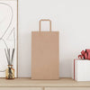 Paper Bags 250 pcs with Handles Brown 21x11x36 cm