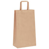 Paper Bags 250 pcs with Handles Brown 21x11x36 cm