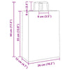 Paper Bags 250 pcs with Handles Brown 26x12x35 cm