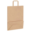 Paper Bags 250 pcs with Handles Brown 26x12x35 cm