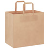 Paper Bags 250 pcs with Handles Brown 26x17x25 cm