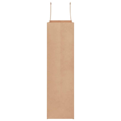 Paper Bags 250 pcs with Handles Brown 32x12x42 cm