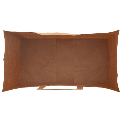 Paper Bags 250 pcs with Handles Brown 32x17x25 cm