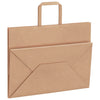 Paper Bags 250 pcs with Handles Brown 32x17x25 cm