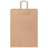 Paper Bags 250 pcs with Handles Brown 32x17x44 cm