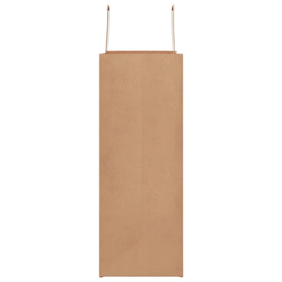 Paper Bags 250 pcs with Handles Brown 32x17x44 cm