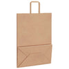 Paper Bags 250 pcs with Handles Brown 32x17x44 cm
