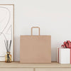 Paper Bags 250 pcs with Handles Brown 32x22x28 cm