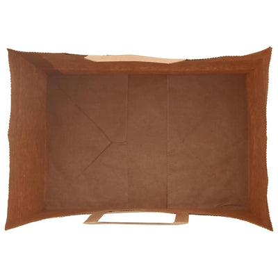 Paper Bags 250 pcs with Handles Brown 32x22x28 cm