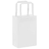 Paper Bags 50 pcs with Handles White 15x8x21 cm