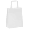 Paper Bags 50 pcs with Handles White 18x8x22 cm