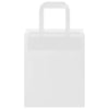 Paper Bags 50 pcs with Handles White 18x8x22 cm
